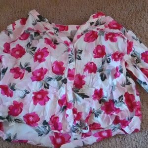 Girls button up shirt WORN ONCE